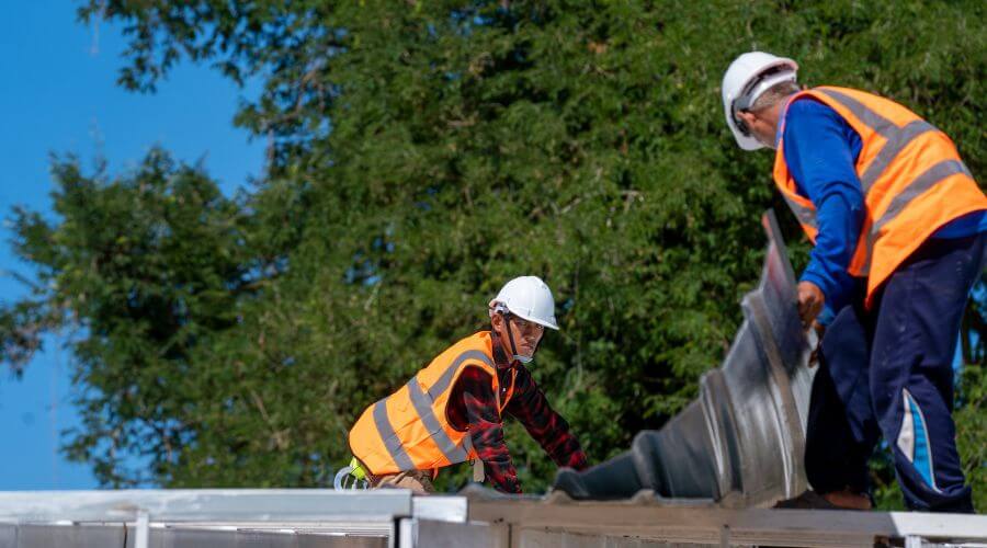Roof maintenance in Lower Brule, SD